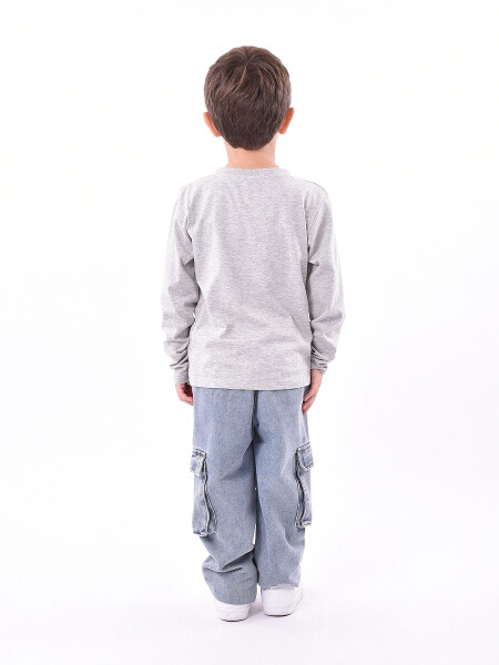 REMERA AKOS GRIS MELANGE C