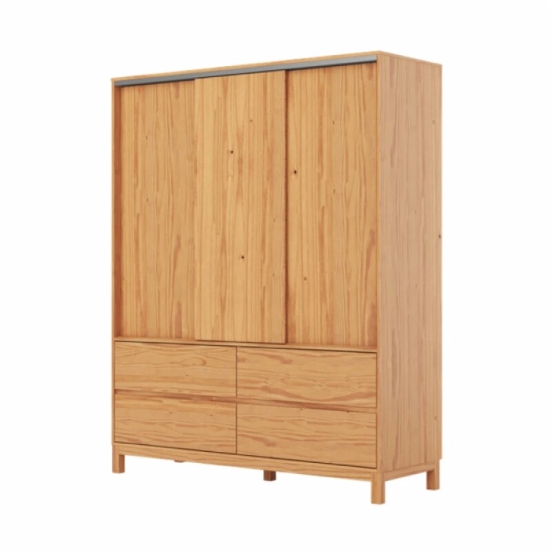 Ropero Square 3 Puertas Correr 4 Cajones 100% Madera Ropero Square 3 Puertas Correr 4 Cajones 100% Madera