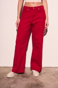 Jean Wide Rojo