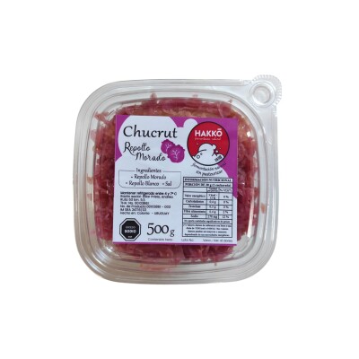 Chucrut Morado Hakko 500g Chucrut Morado Clara 1/2k