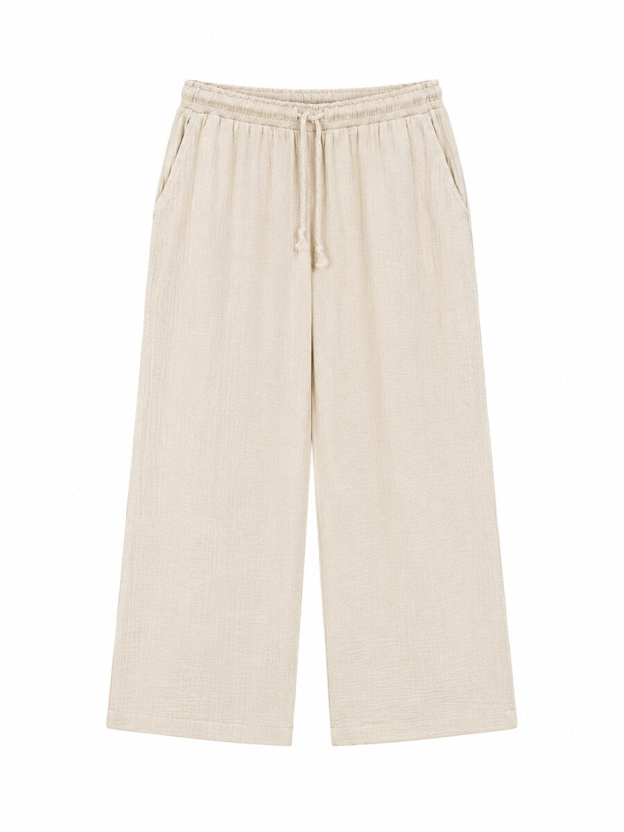 PANTALON PALAZU - OFF WHITE 