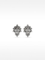 Pendientes Medianos Brillantes plateado