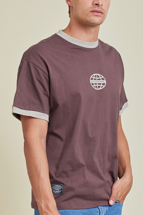 T-SHIRT RUNEL RUSTY Marrón