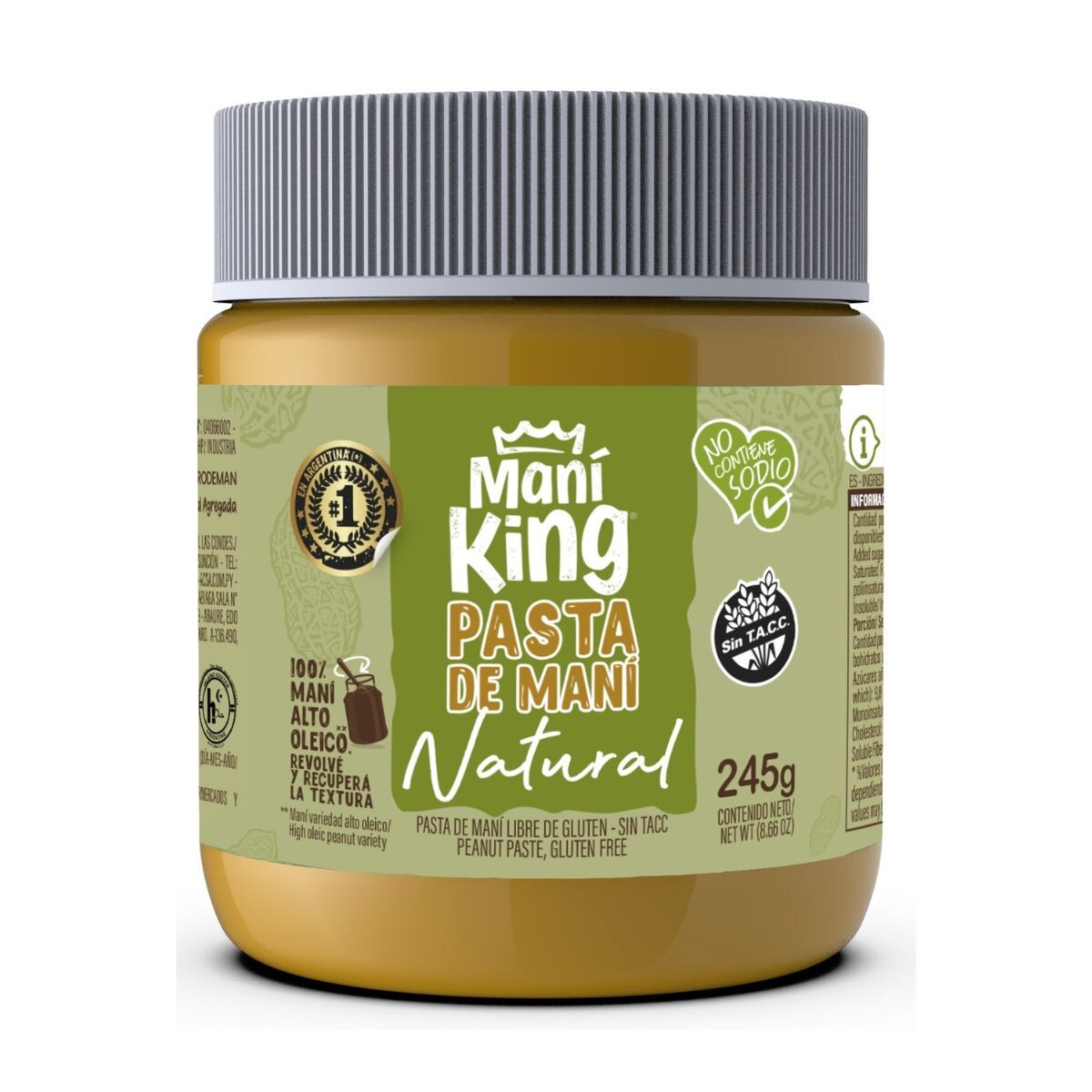 PASTA DE MANI KING 245G 