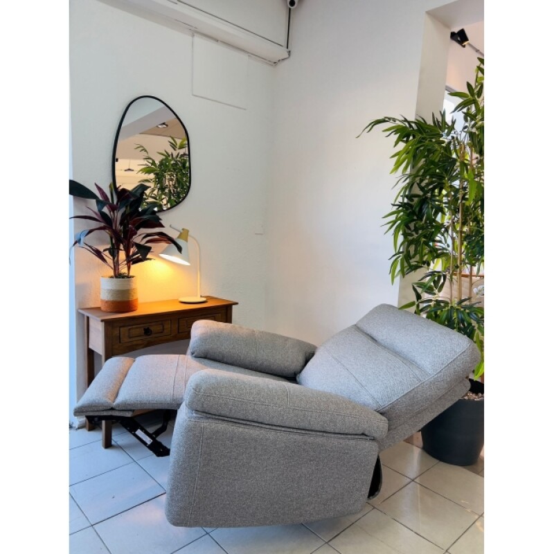 Sillon Recliner 1 Cuerpo Electrico Gris Sillon Recliner 1 Cuerpo Electrico Gris