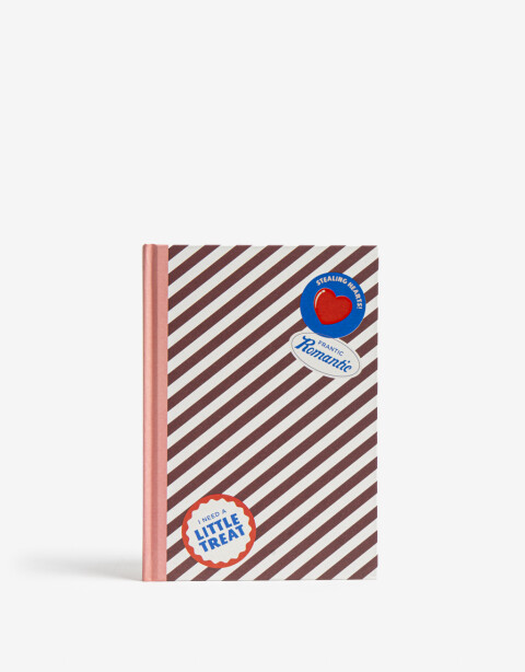 Anotadores Cuadernos y Memos Cuaderno Cuaderno Tapa Dura, Estampa Lineal. Cuenta Con 80 Hojas Rayadas - Combinacion Multicolor