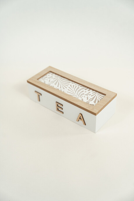 Caja Para Té Leaves, 3 Separadores Color Unico