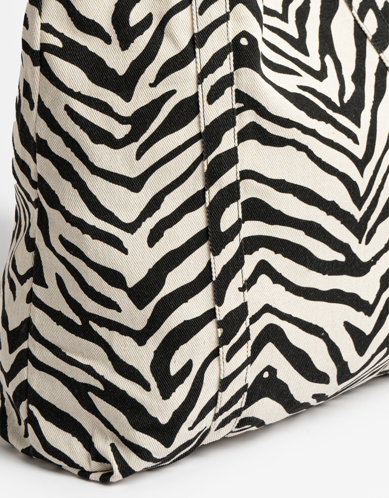 Bolsas reutilizables Tote Bag Animal Print - Combinacion Bicolor