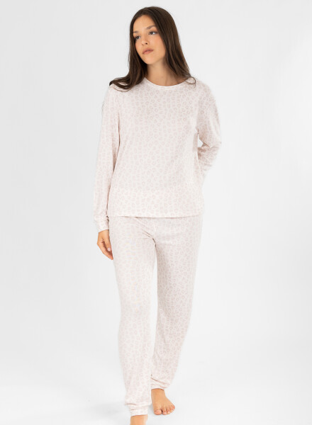 Pijama need leopard pink Beige