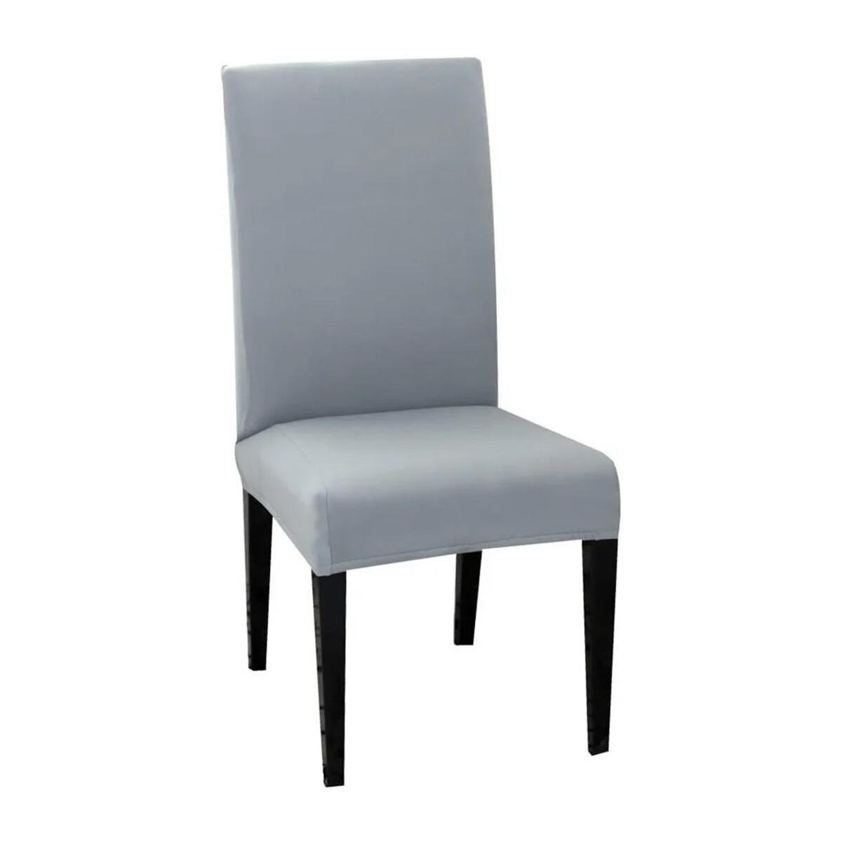 Funda Para Silla Comedor Cubre Asiento Elastizada Y Lavable - Variante Color Gris 