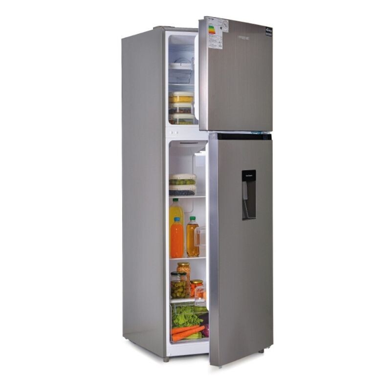HELADERA INVERTER FRIO SECO C/DISP 342L - INOX - SMARTLIFE Acero