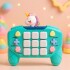 Joystick Consola Interactiva 15 Botones Con Luces Y Sonido Unicornio celeste