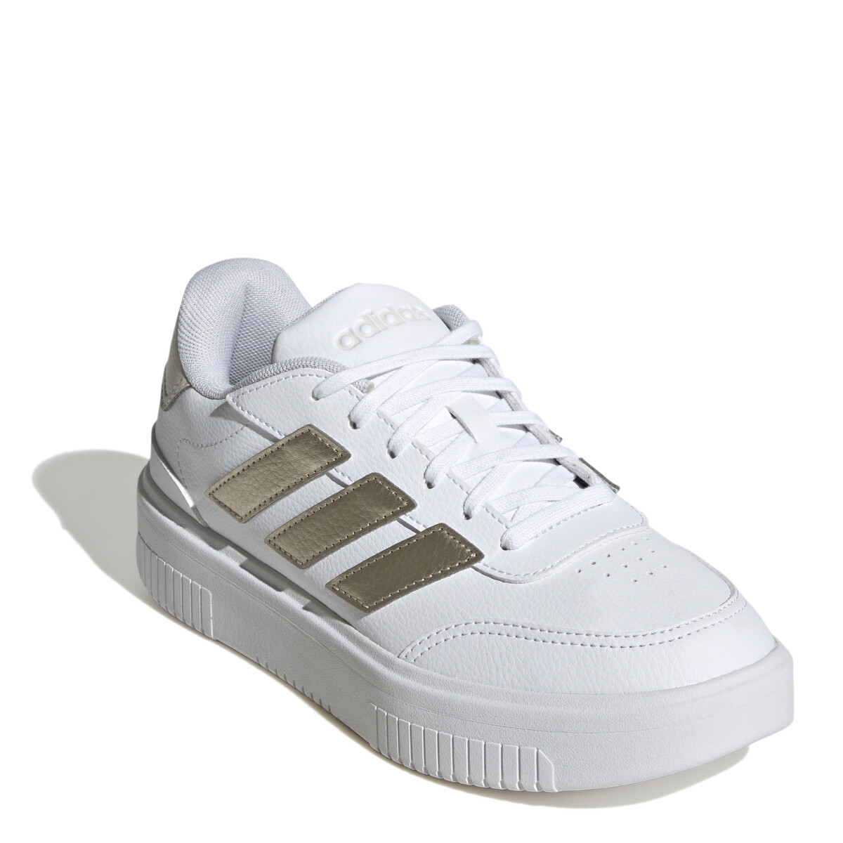 Championes de Mujer Adidas Courtbock Adidas - Blanco - Dorado - Gris 