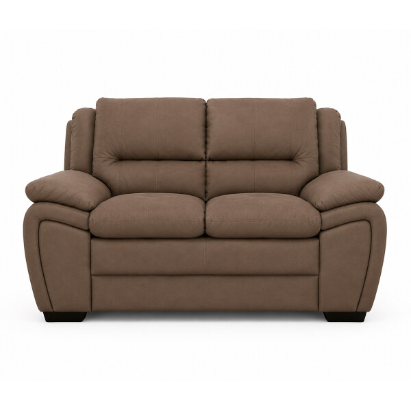 SOFÁ MODELO GEORGIA 2 LUGARES COLOR LISO MARRON REF.8290 Sofá Modelo Georgia 2 Lugares Color Liso Marron Ref.8290