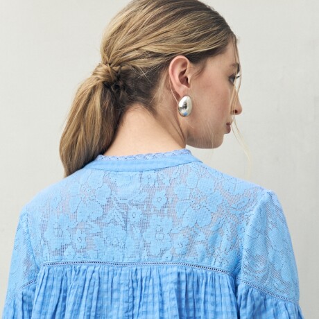 BLUSA LIBERTAD Celeste Cielo