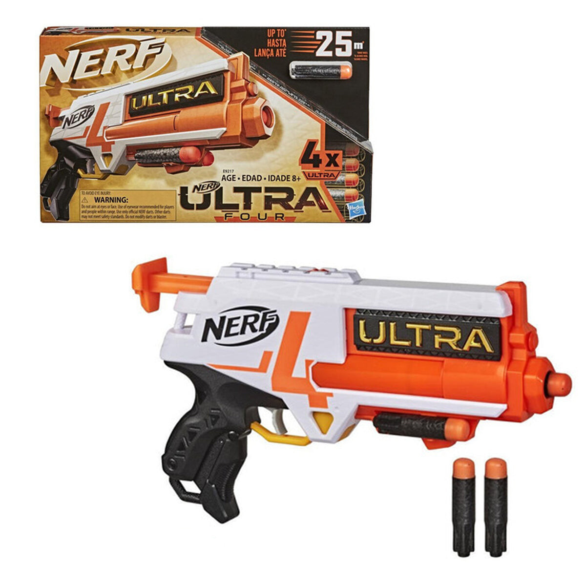 Nerf Pistola Lanzador Dardos Ultra 4 Dart Blaster 