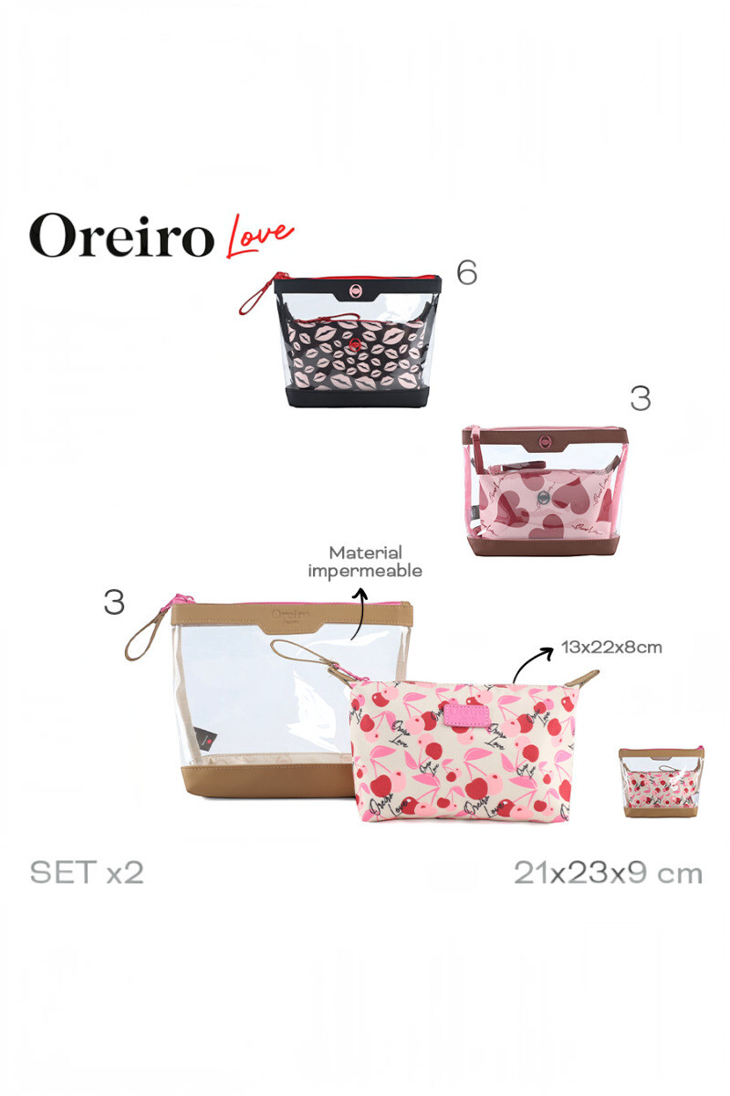 Set Necessaire Oreiro Beige