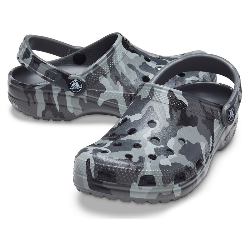 Classic Clog Prined Camo Gris