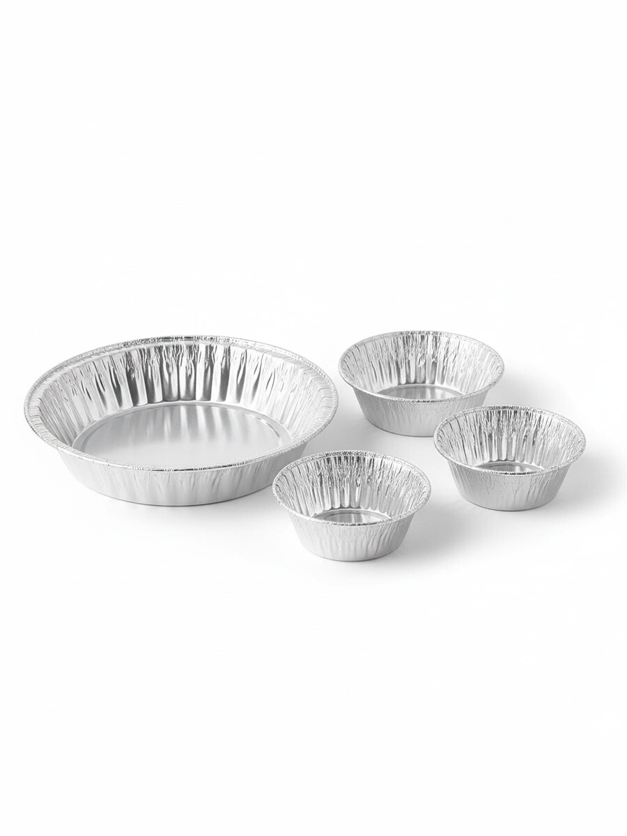 MOLDES CUPCAKE DE ALUMINIO - plateado 