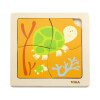 Puzzle Silueta Madera Viga Tortuga