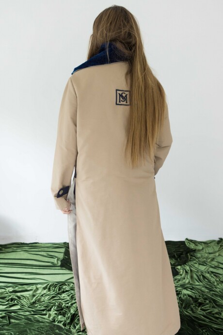 Raincoat Patria Beige / Azul