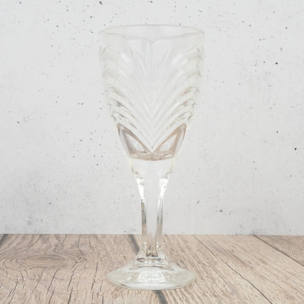 Set de 6 copas de vino labradas 