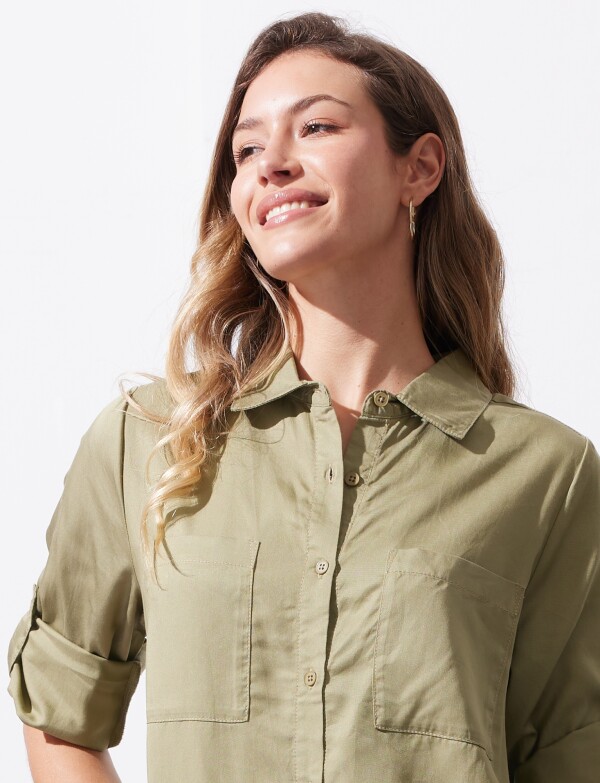 Camisa Bolsillos OLIVA
