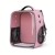 Mochila Transparente Rectangular Perro Gato Animal Premium Color Variante Rosa