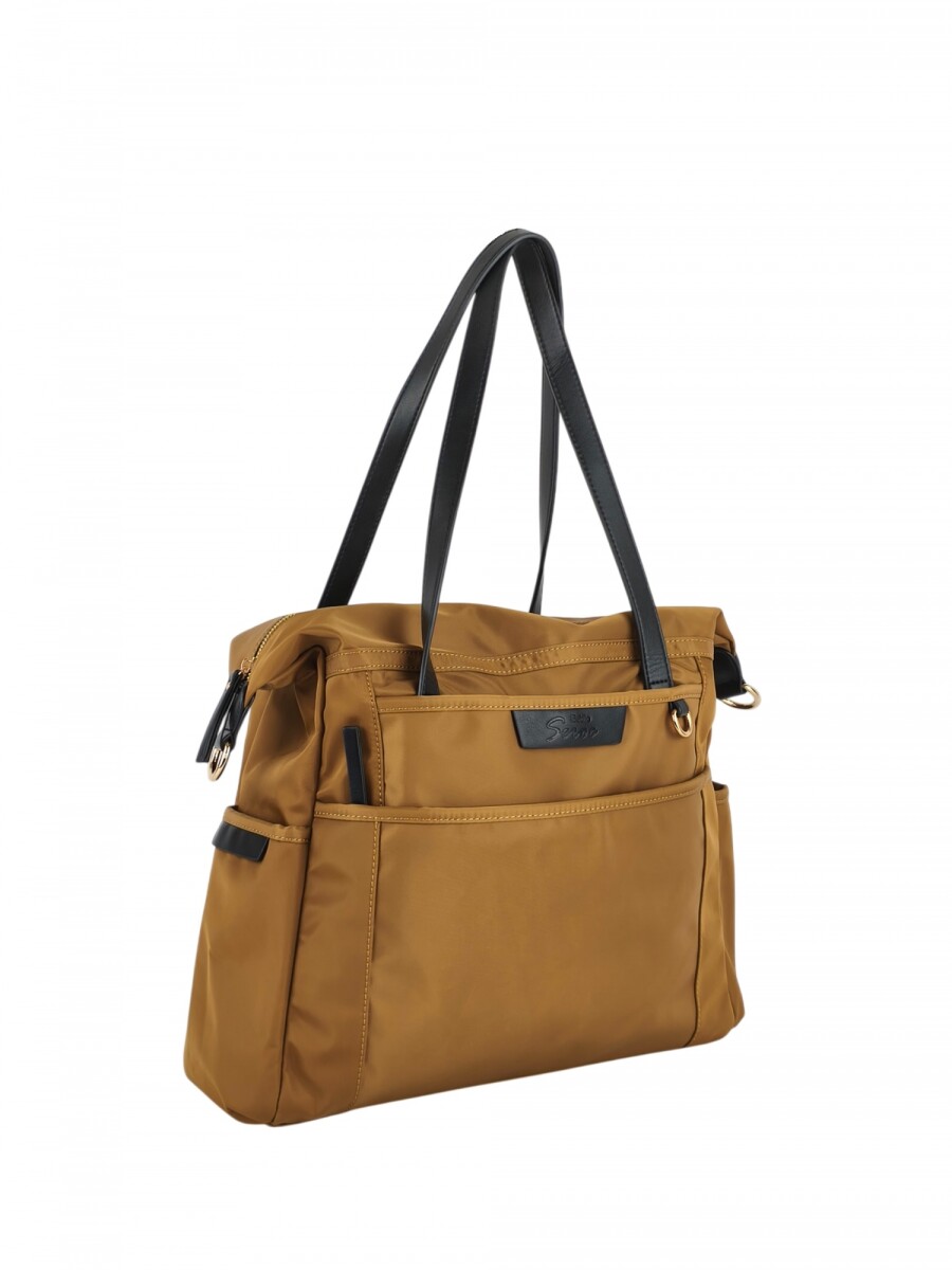 Cartera bolso grande - Tostado 