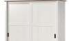 Ropero 2 puertas corredizas 2 cajones - Madera maciza Blanco