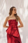 FALDA OLIVIA MAXI BURGUNDY FALDA OLIVIA MAXI BURGUNDY