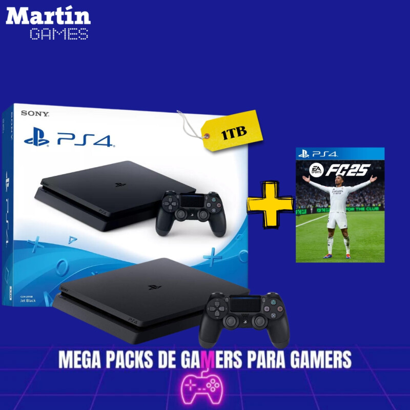 PS4 SLIM 1TB RECERTIFICADA + FC25 DIGITAL PS4 SLIM 1TB RECERTIFICADA + FC25 DIGITAL