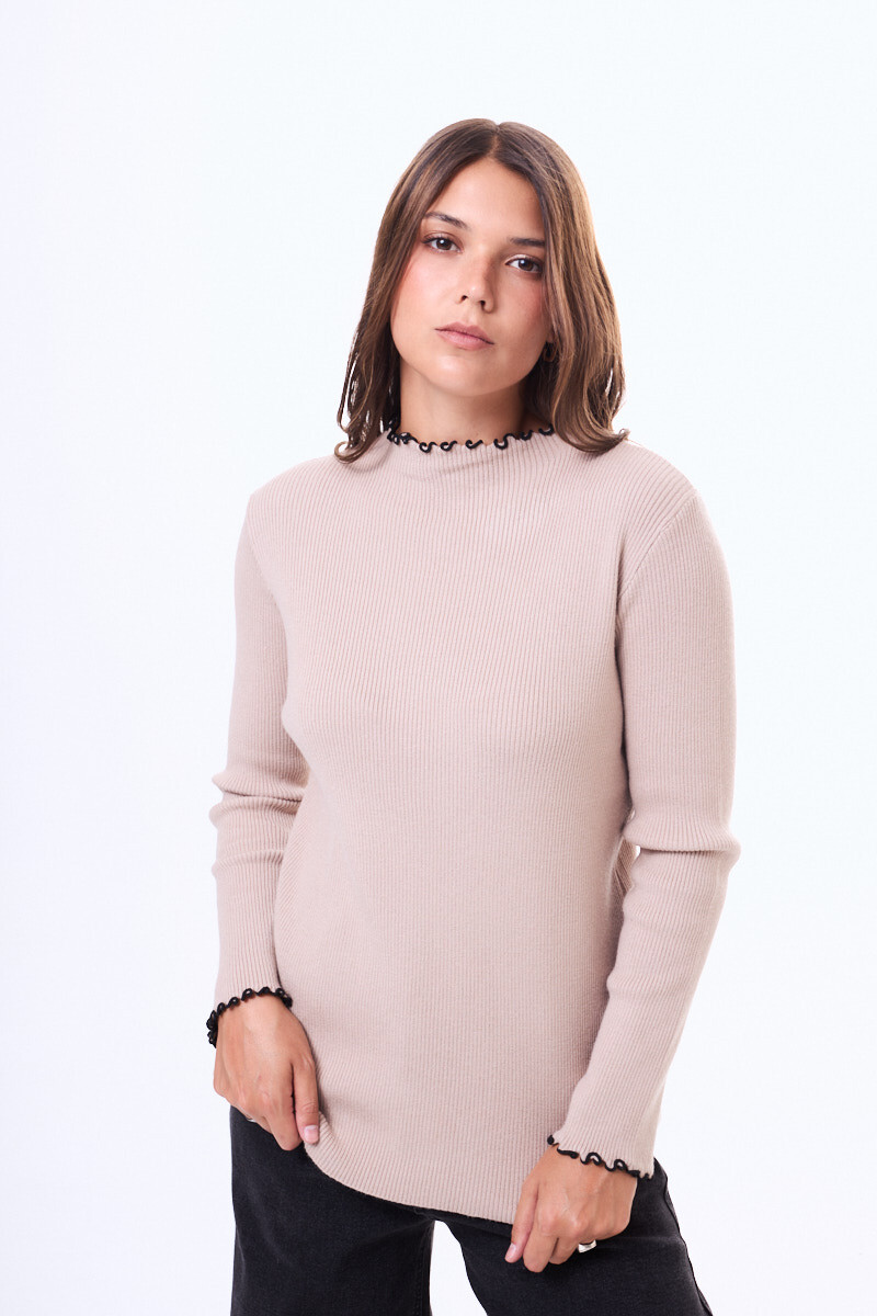 Buzo tejido Carbalino Beige