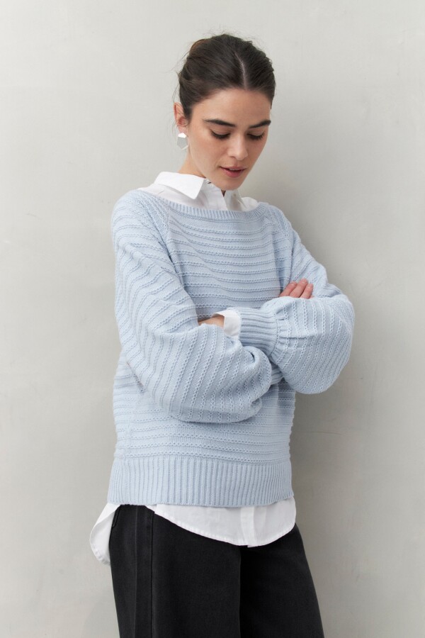 SWEATER GRETEL Celeste