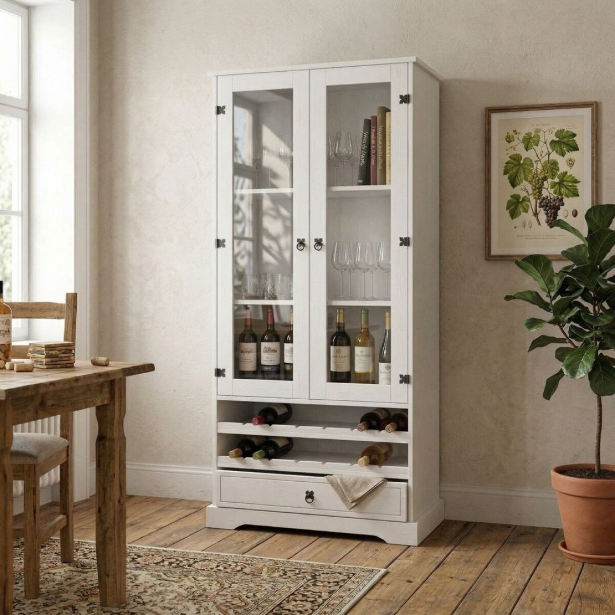 Biblioteca Vinera Linea Mexicana - Blanco 