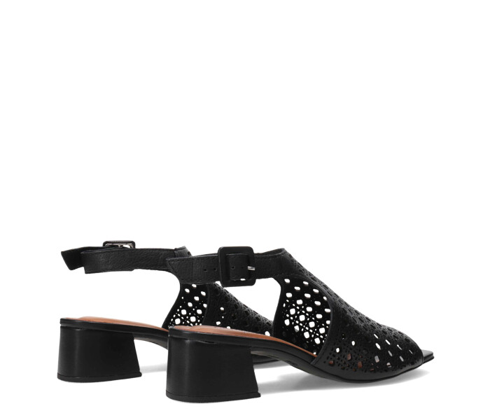 Sandalias de Mujer Bottero Calada con Taco Negro