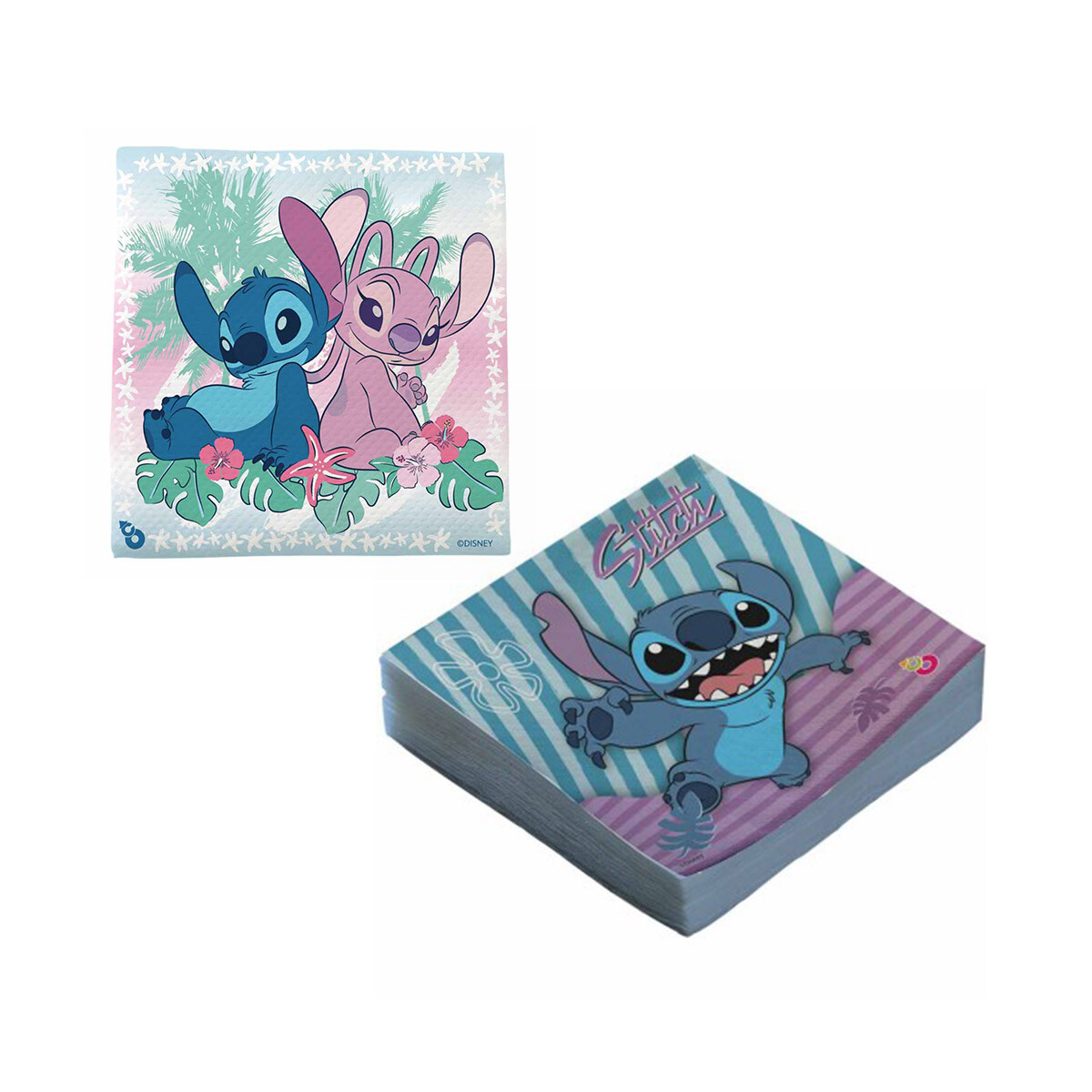 Cotillón Servilletas Impresas x 20 Stitch Diseños Surtidos 