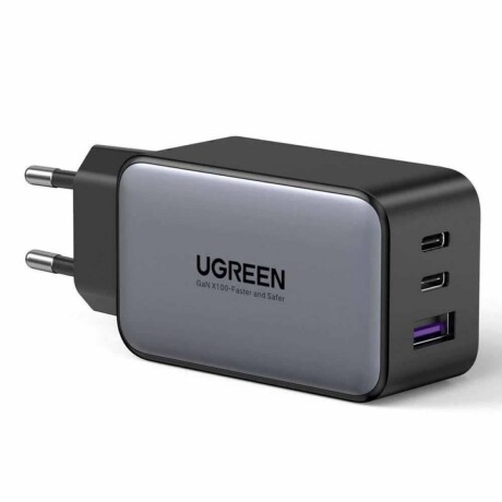 Ugreen Cargador Rápido Gan Nexode 65W 3 Puertos 001