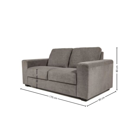 Sofá Loretto - Tela Aquaclean Sustentable - 2 cuerpos A fabricar