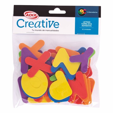Confetti Creative Goma Eva Letras x 52 Confetti Creative Goma Eva Letras x 52