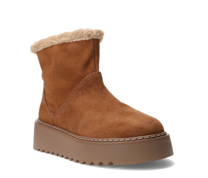 Bota de Mujer Bottero Caña Alta Con Piel Marrón Camel