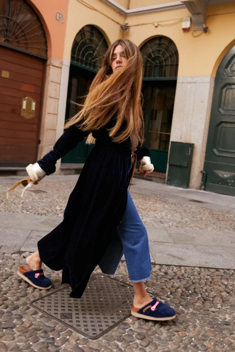 Velvet Coat Azul