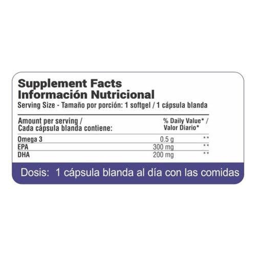 Super Omega 3 Fish Oil 1000 mg | 100 Cápsulas - Qualivits Super Omega 3 Fish Oil 1000 mg | 100 Cápsulas - Qualivits