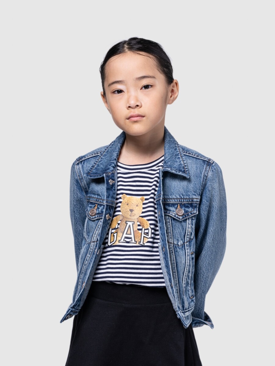 V-ICON JKT - MEDIUM WASH 