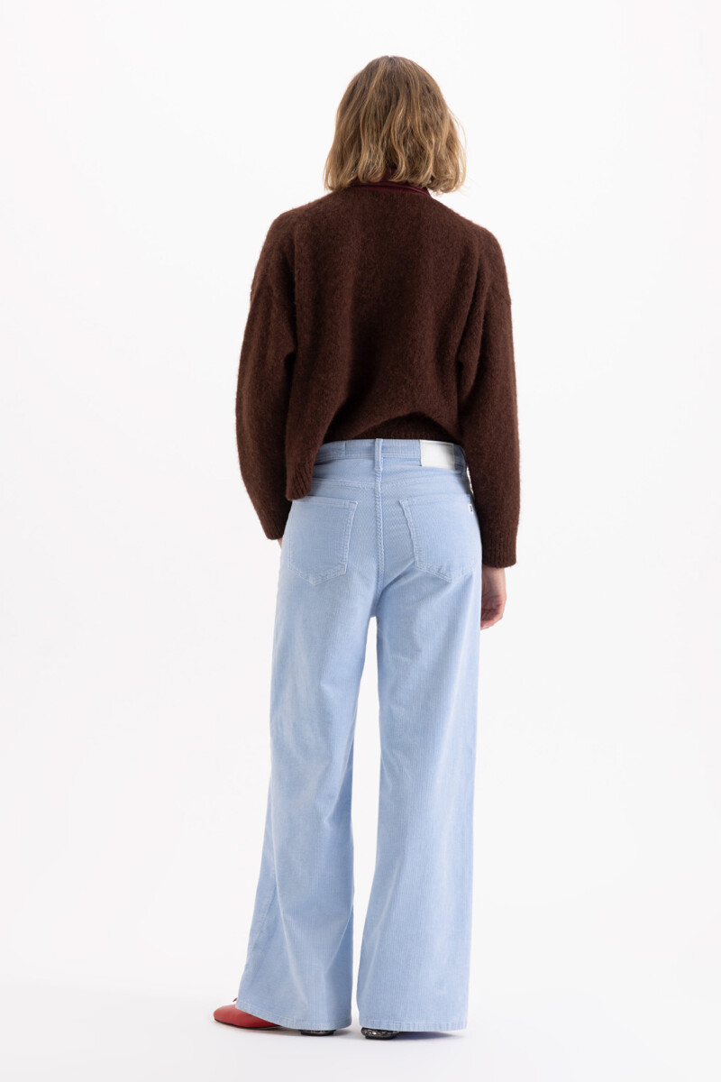 JEANS WIDE X CORD MARRON Celeste