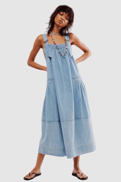 VESTIDO MACHU Celeste