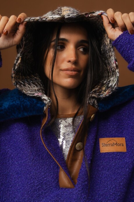 Buzo Crazy Bear Violeta / Azul