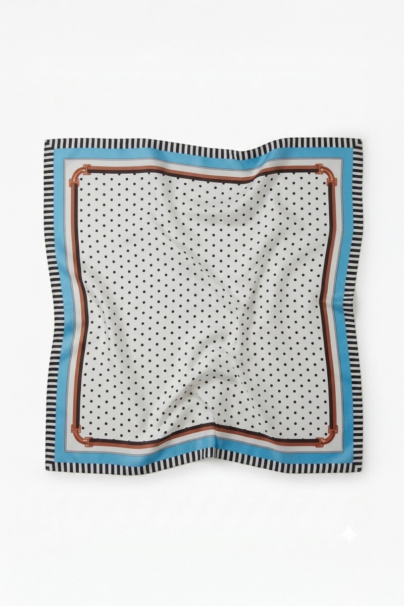 Pañuelo lunares beige