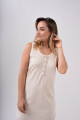 Camisón Sin Marga Con Botones Champagne