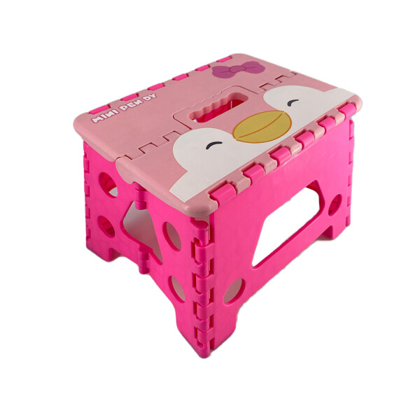 Banquito plegable infantil rosa